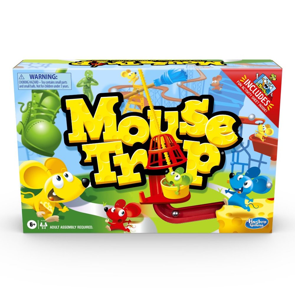 The Classic Mouse Trap Game with Activity Sheets Inside